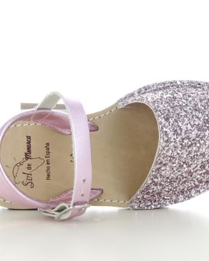 SOL DE MENORCA 451GLITTER SANDALO BIMBA E RAGAZZA